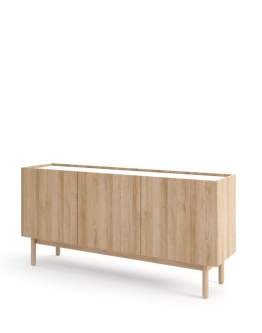 Nízká komoda Boho, třídveřová (K144/68), dub riviera