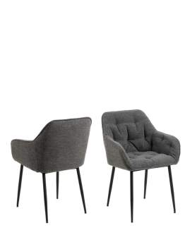 Jedálenská stolička Brooke, tmavosivá (98183)