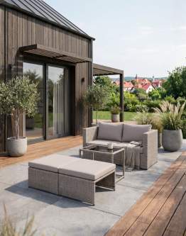 Set de grădină modular Capri 6-în-1
