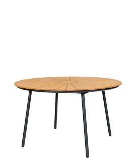 Stół ogrodowy Cleveland Ø130 cm z drewna tekowego (7801180)