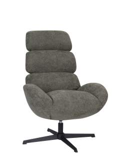 Otočné křeslo Cloud s vysokým opěradlem, zelené