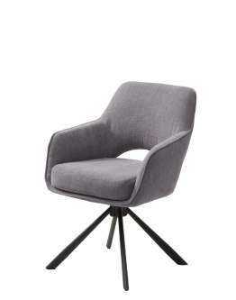 Krzesło obrotowe do jadalni Cowley, szare (54900003)