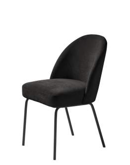 Scaun de dining Creston, negru