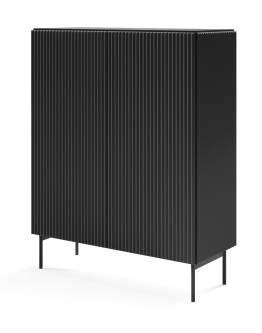 Comodă înaltă Muti neagră