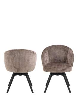 Scaun de dining pivotant Darlene, maro