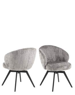 Scaun de dining pivotant Darlene, gri