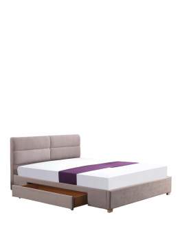 Pat cu tăblie decorativă și sertar Merida (160x200 cm)