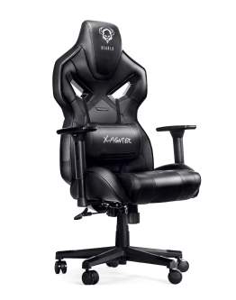Fotel Gamingowy Diablo X-Fighter Normal Czarno-czarny (821)