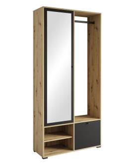 Garderobă de hol Dino stejar artizanal/grafit