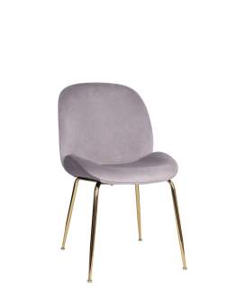 Krzesło do jadalni Dori Gold szare