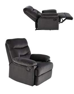 Polohovací relaxační křeslo Drager, černé
