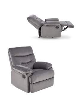 Polohovací relaxační křeslo Drager, šedé