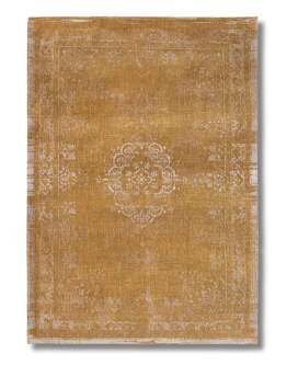 Duży musztardowy dywan vintage przecierany Medallion Saffron 9145 – 170x240