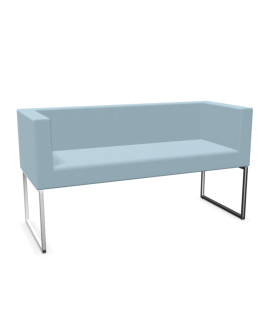 Dwuosobowa Sofa Dallas na metalowych płozach