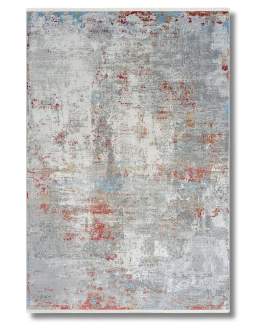 Szaro-czerwony dywan z frędzlami Imperial Red Stone 6619 - 120x180