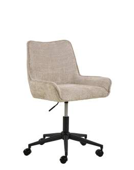 Krzesło biurowe Eddie, beżowe, regulowane, obrotowe (11932)