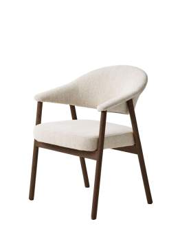 Scaun tip fotoliu Elk, stejar închis