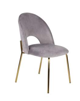 Krzesło Molly Gold szare