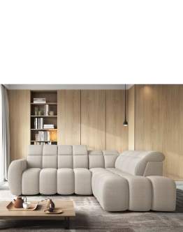 Narożnik Falconn z elektrycznie wysuwanym siedziskiem