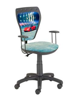 Krzesło Ministyle Black GTP Czerwony samochód