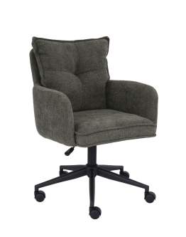 Krzesło biurowe Ferro, zielone, regulowane, obrotowe