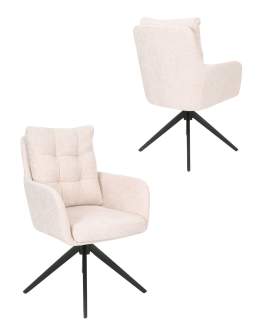 Scaun de dining pivotant Fioro bej