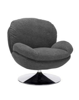 Fotel Obrotowy Brigitte Brego - Ciemy Szary