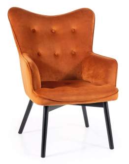 Fotel Carmen Velvet Cynamonowy