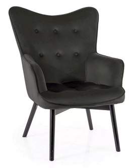 Fotel Carmen Velvet Czarny