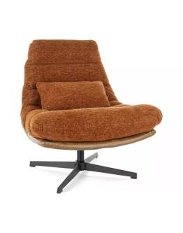 Fotel Obrotowy Felicia Raven cynamon