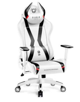 Fotel gamingowy Diablo X-Horn 2.0 King Size biało-czarny (1089)