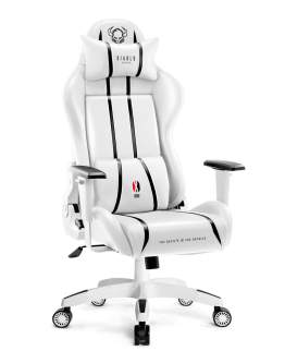 Fotel gamingowy Diablo X-One 2.0 King Size: biało-czarny (1086)