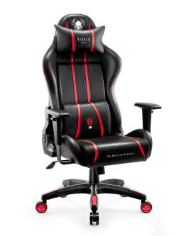 Fotel gamingowy Diablo X-One 2.0 King Size: czarno-czerwony (843)