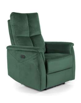Fotel masujący z podgrzewaniem Neptun M Zielony Bluvel 78