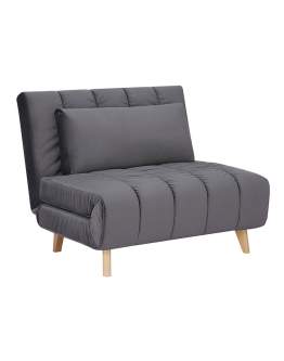 Fotel Rozkładany Billy Velvet Szary