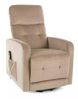 Fotel rozkładany Otus II Velvet Beżowy