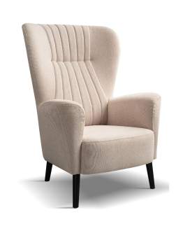 Fotel uszak na nóżkach fotel wypoczynkowy Tulle1