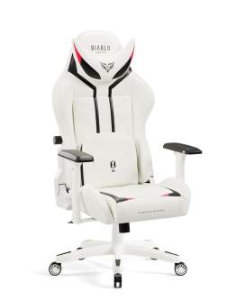 Scaun de gaming Diablo X-Ray Normal: alb-negru