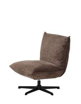 Scaun tip fotoliu pivotant Fraser, maro