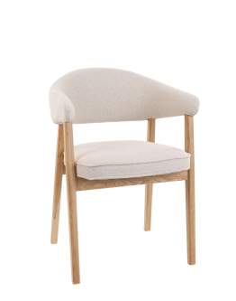 Scaun de dining Gabi, bej/stejar natural
