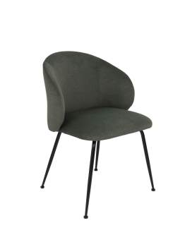 Krzesło do jadalni Ganta Black, zielone