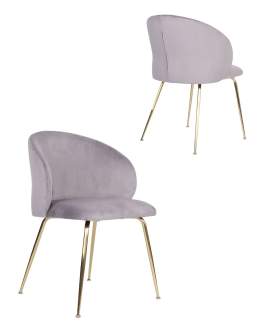 Krzesło Ganta Gold szare
