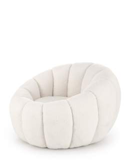 Fotel wypoczynkowy Gaspar 2, kremowy, boucle