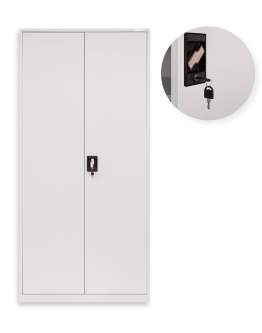 Metalowa szafa na klucz biurowa na dokumenty Geneva Grey