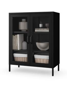Witryna do salonu GINA modern: czarna (1759)