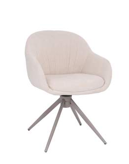 Otočná jídelní židle Greta, béžová