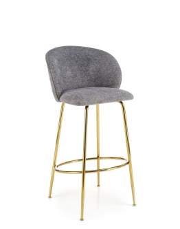 Barová stolička H116, sivá, zlatá