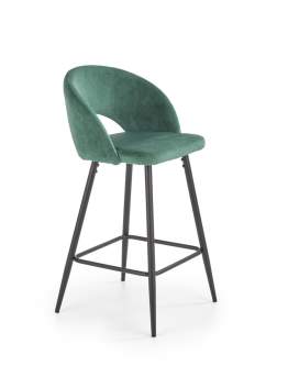 Barová židle H96, zelený samet
