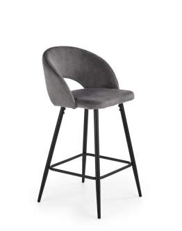 Barová židle H96, šedý samet