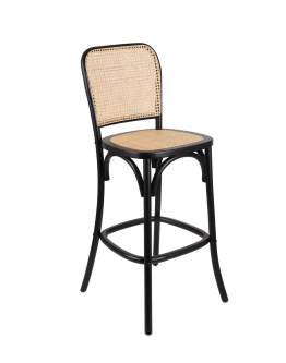 Scaun de bar din lemn Viki Dark